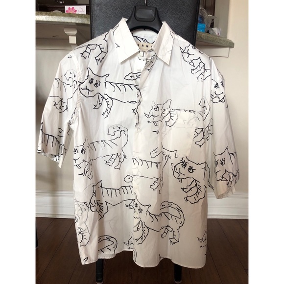 Marni Other - Marni Maria Magdalena Suarez cat printed shirt